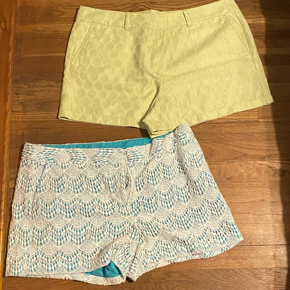 Lot of 2 pairs of women’s EUC LOFT shorts size 16